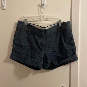 Dark denim jean shorts j crew - 14